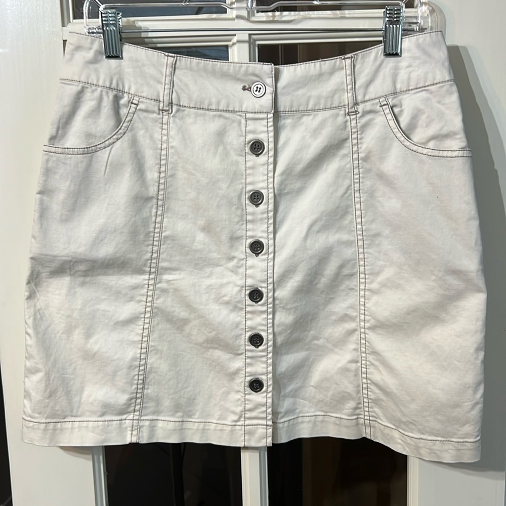 AVENTURA Clothing Logan Organic Cotton Cord Skirt Size 8
